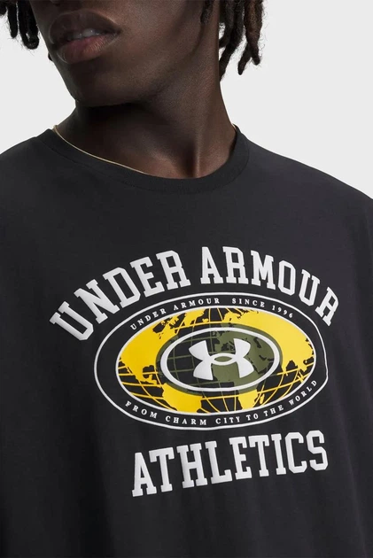 Футболка мужская Under Armour Ua M 60/40S Armor Globe Ss XL Чорний 6009261-001 - изображение 3