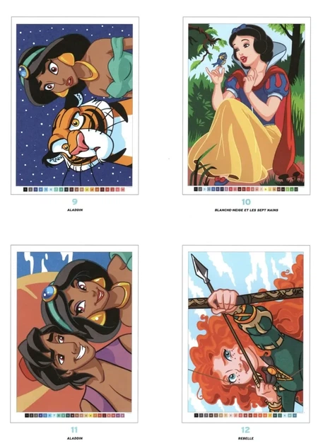 Розмальовки disney за номерами Zagadkowe rysunki антистрес арт терапія велика розмальовка дитяча дісней по цифрам для дітей дівчаток хлопчиків дорослих Księżniczki Princesses - изображение 5