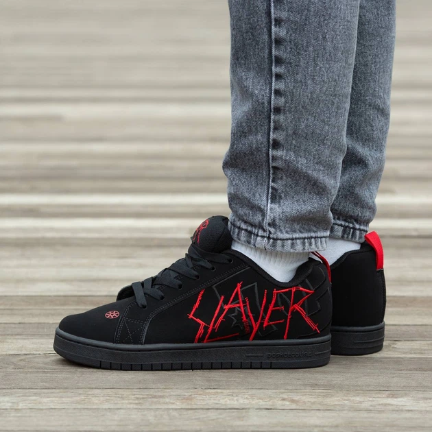Кросівки чоловічі DC х Slayer Court Graffik Black Red 42 (1856-922012) - Фото 1 Кросівки чоловічі DC х Slayer Court Graffik Black Red 42 (1856-922012) - зображення 1