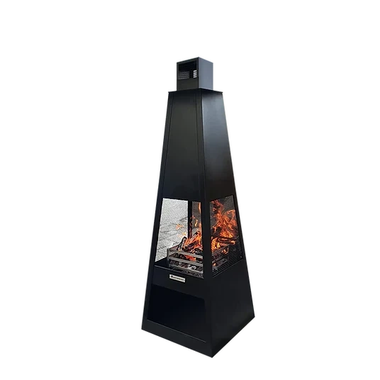 Обогреватель на дровах Quan Garden Master QN94923 215х70х70 см эмалированная сталь черный - изображение 2