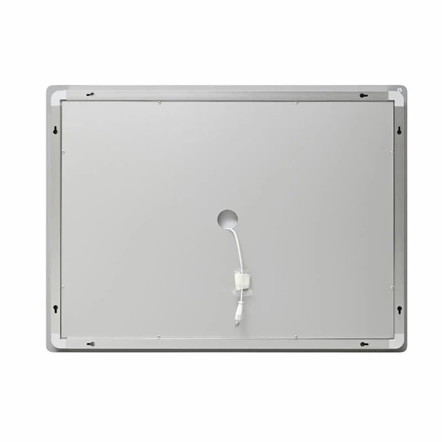 Зеркало Lidz Kubis KU2 1000x800 с LED-подсветкой Touch, антизапотеванием, белый пластик - изображение 5
