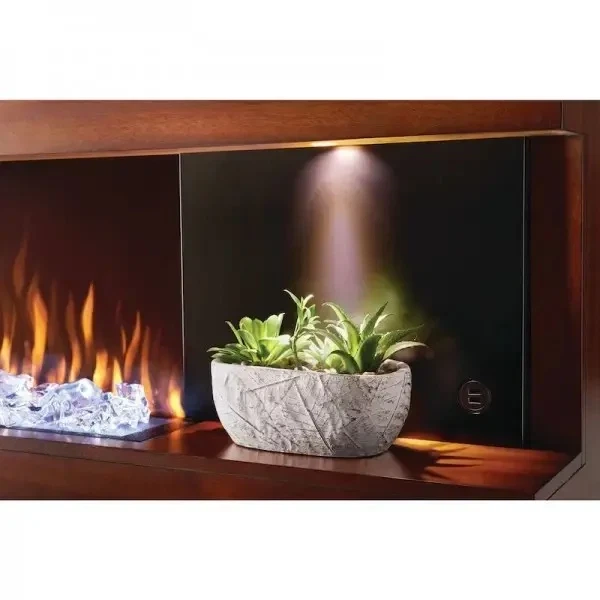 Электрокамин Steinfeld Mantel NEFP32-5320BW-EU 137x26x50,3 см орех коричневый - изображение 4
