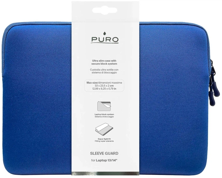 Etui na laptop Puro Slim Guard 14" Blue (PUSLIMGS13BLUE) - obraz 2