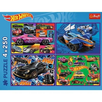 Пазл Trefl Hot Wheels Гоночный автомобиль 4х250 элементов (5900511133127) - Фото 6 Пазл Trefl Hot Wheels Гоночный автомобиль 4х250 элементов (5900511133127) - изображение 6