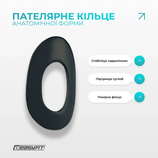 Наколенник-ортез ProDobro с пателярным кольцом неопрен 3 мм универсальный черный - Фото 3 Наколенник-ортез ProDobro с пателярным кольцом неопрен 3 мм универсальный черный - изображение 3