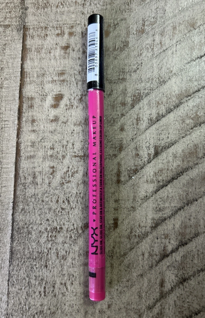 Олівець-лайнер для контуру губ NYX Cosmetics Slide On Lip Pencil SLLP07 Fluorescent яскраво-рожевий - Фото 4 Олівець-лайнер для контуру губ NYX Cosmetics Slide On Lip Pencil SLLP07 Fluorescent яскраво-рожевий - зображення 4