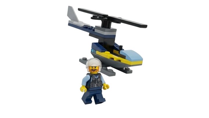 Конструктор Lego Фигурка Policeman with Helicopter Paper Bag City 952402 cty1728 - изображение 4