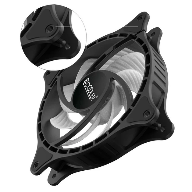 Корпусний вентилятор PCCOOLER FX 120 ARGB BK 3in1, чорний - зображення 5