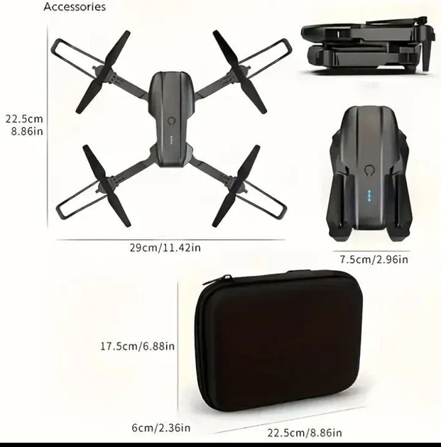 Мини-дрон E99 EVO квадрокоптер с камерой 4K и FPV, Дрон KIK RC E99 Pro с камерой 720P - изображение 10