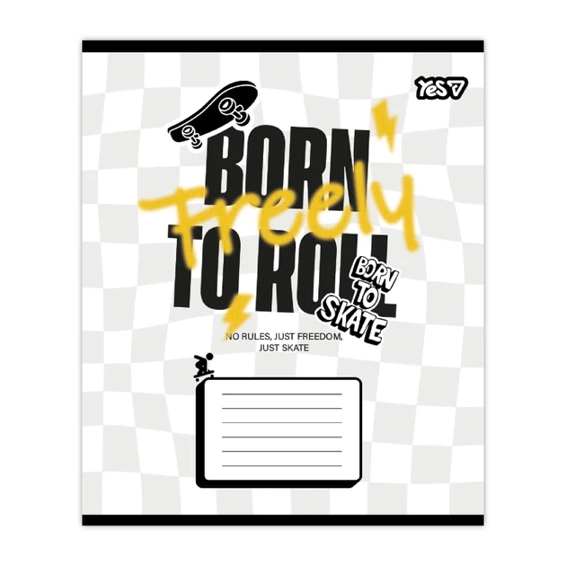 Зошит учнівський Born to skate YES 768714 12 аркушів Різнокольоровий shop (4823133109152) - изображение 2
