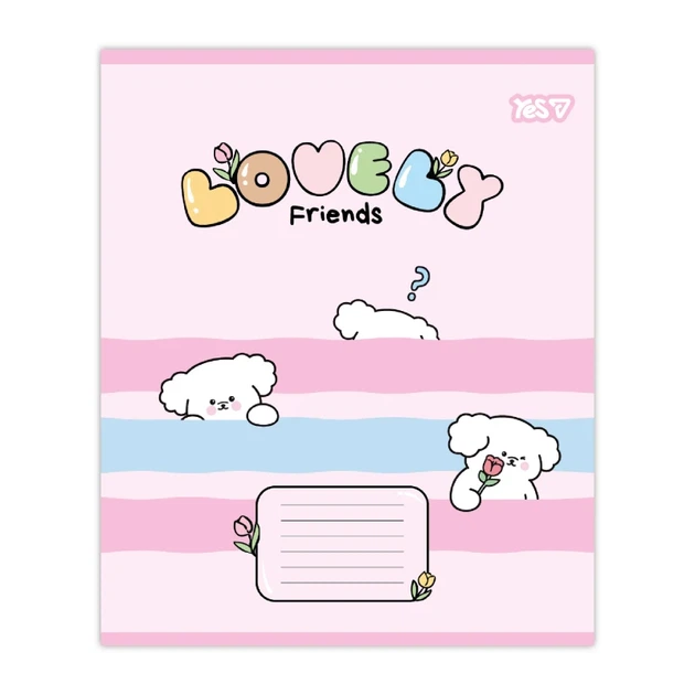 Зошит учнівський Lovely Friends YES 768642 12 аркушів Різнокольоровий shop (4823133108094) - изображение 4