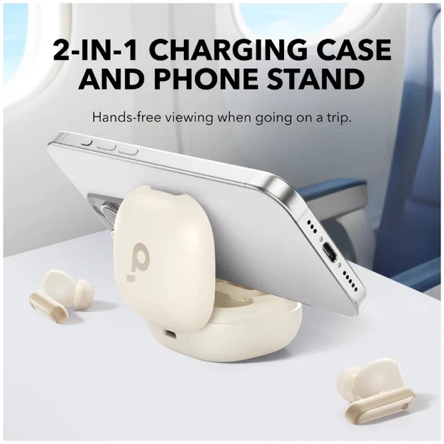 Беспроводные наушники Anker SoundCore P40i, White, ANC, IPX5, 60Н, Multipoint - Фото 9 Беспроводные наушники Anker SoundCore P40i, White, ANC, IPX5, 60Н, Multipoint - изображение 9
