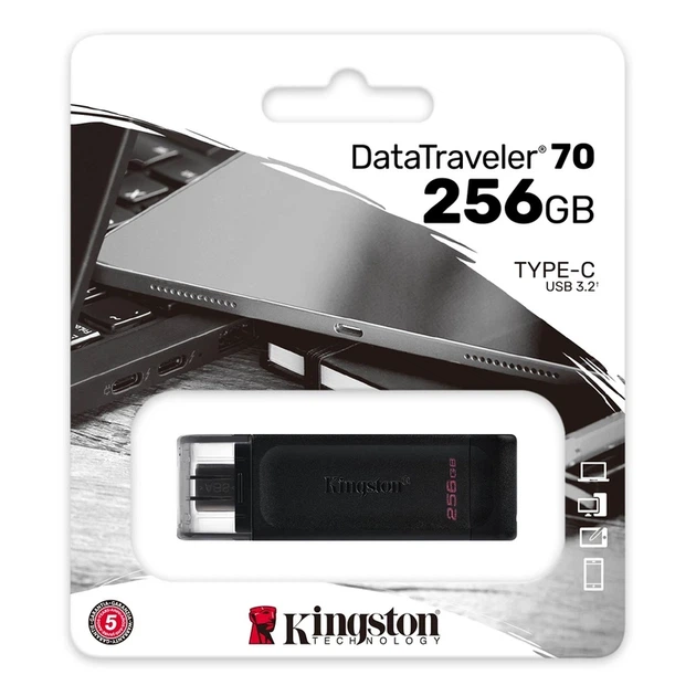 Флеш-накопичувач Kingston USB 3.2 DT 70 256GB Type-C - зображення 2