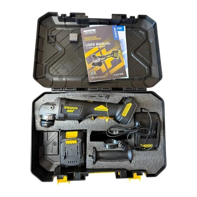 Болгарка аккумуляторная бесщеточная Zegor AGPP-21BL-125 21 В Комплект - изображение 2