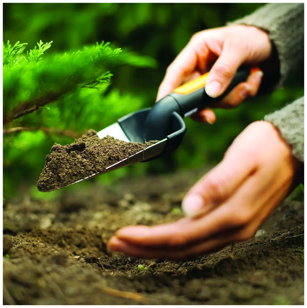 Садовый совок нержавеющая сталь для рассады 334 мм Fiskars CS-0059 - зображення 8