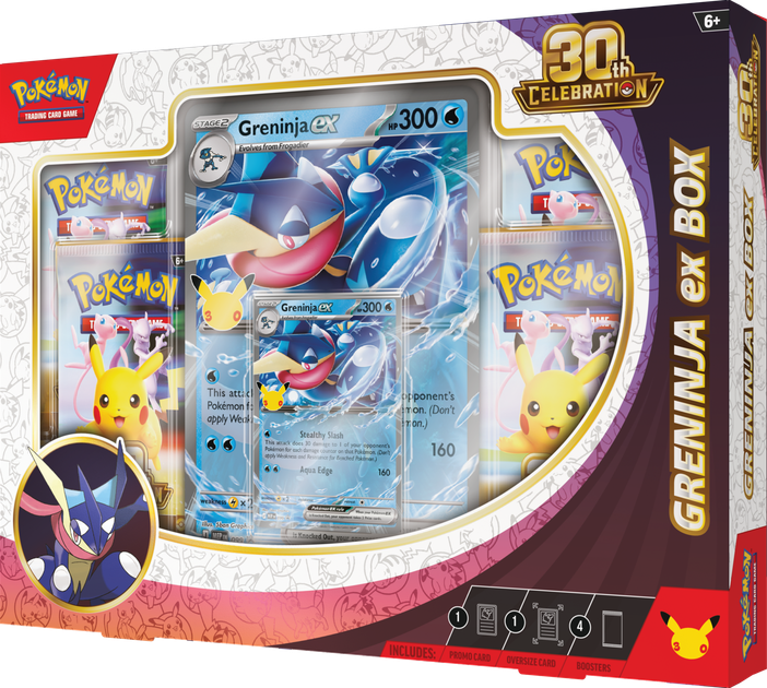 Zestaw kart Pokemon TCG: 30th Celebration - Ex Box - Greninja EX (196214147157) - Zdjęcie 2 Zestaw kart Pokemon TCG: 30th Celebration - Ex Box - Greninja EX (196214147157) - obraz 2