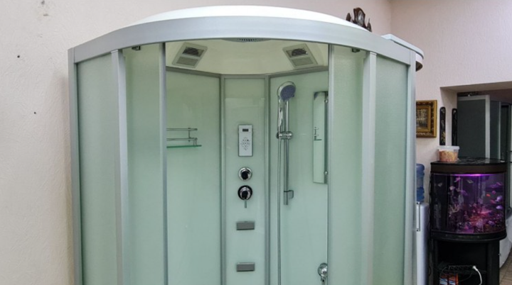 Душовий бокс VERONIS BN-5-90 XL 90×90×220 см, матове скло, матовий профіль, низький піддон, гідромасаж - изображение 8