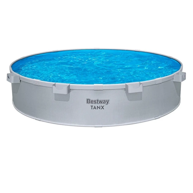 Каркасный бассейн Bestway 561RW 305x61 см ПВХ серый гранит 3790 л - Фото 1 Каркасный бассейн Bestway 561RW 305x61 см ПВХ серый гранит 3790 л - изображение 1