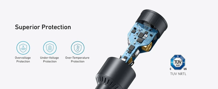 Автомобильное зарядное устройство Anker 167,5W A2737 (2 USB-C, 1 USB-A) - изображение 4