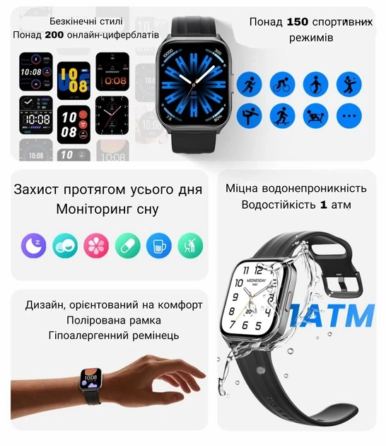 Смарт-годинник Haylou Watch 3 Сріблястий (HCS02) - зображення 5