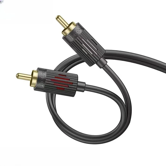 Кабель аудио Hoco 3.5 мм Jack - 2 RCA 1.2 м Чёрный (UPA28) - Фото 6 Кабель аудио Hoco 3.5 мм Jack - 2 RCA 1.2 м Чёрный (UPA28) - изображение 6
