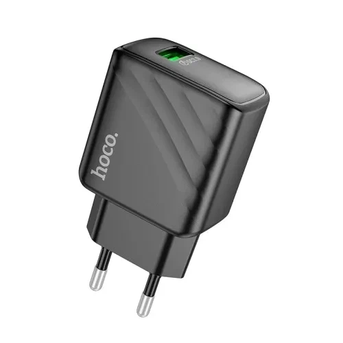 Зарядний пристрій Hoco однопортовий QC3.0 Type-C чорний (CS21A) - Фото 5 Зарядний пристрій Hoco однопортовий QC3.0 Type-C чорний (CS21A) - зображення 5