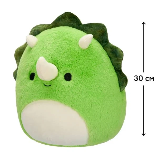 Мягкая игрушка Squishmallows Трицератопс Тристан 30 см Плюш Разноцветный - изображение 2