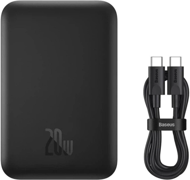 Повербанк (Powerbank) Baseus Magnetic Mini 6000 mAh 20 W Black P10059002113-00 - зображення 10