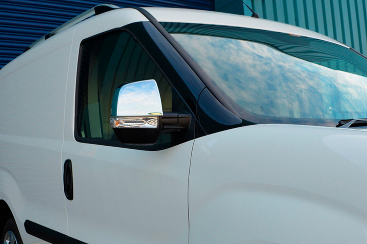 Накладки на дзеркала (2 шт, нерж) Carmos - Турецька сталь для Opel Combo 2012-2018 рр - зображення 6