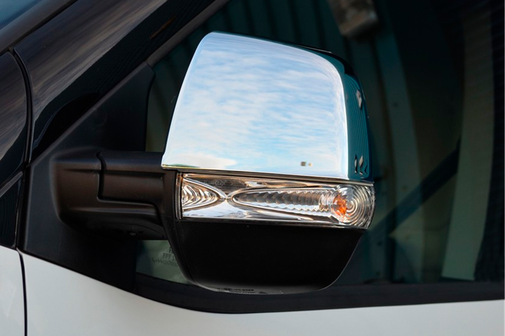Накладки на дзеркала (2 шт, нерж) Carmos - Турецька сталь для Opel Combo 2012-2018 рр - зображення 9