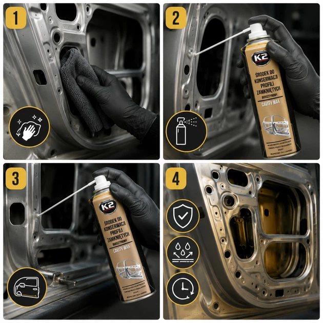 Мовіль K2 Cavity Wax для захисту від корозії та гідроізоляція аерозоль 500 мл (L330) - изображение 2