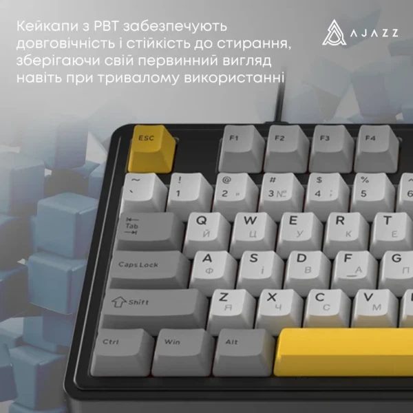Клавиатура Ajazz ak980 max Magnetic switches Black Gray Yellow (ak980-max-m-bgy) - Фото 7 Клавиатура Ajazz ak980 max Magnetic switches Black Gray Yellow (ak980-max-m-bgy) - изображение 7