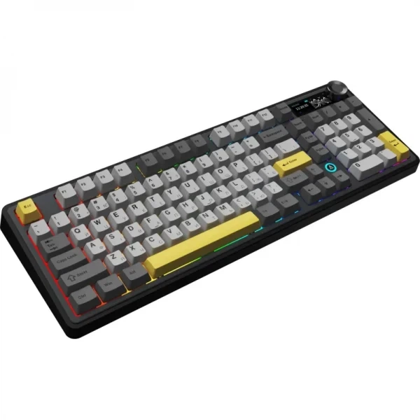 Бездротова механічна клавіатура Ajazz ak980 v2 Black Gray Yellow (ak980-v2-g-bgy) - зображення 5