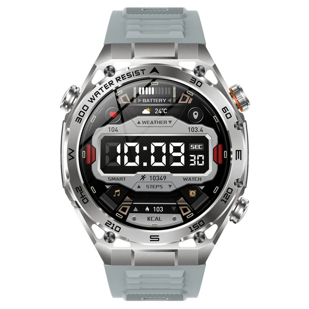 Розумний смарт годинник Smart Flash Rubber Silver - зображення 3