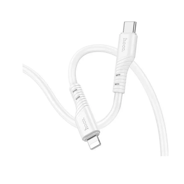 Кабель HOCO X97 Crystal color silicone charging data cable iP white - Фото 3 Кабель HOCO X97 Crystal color silicone charging data cable iP white - зображення 3