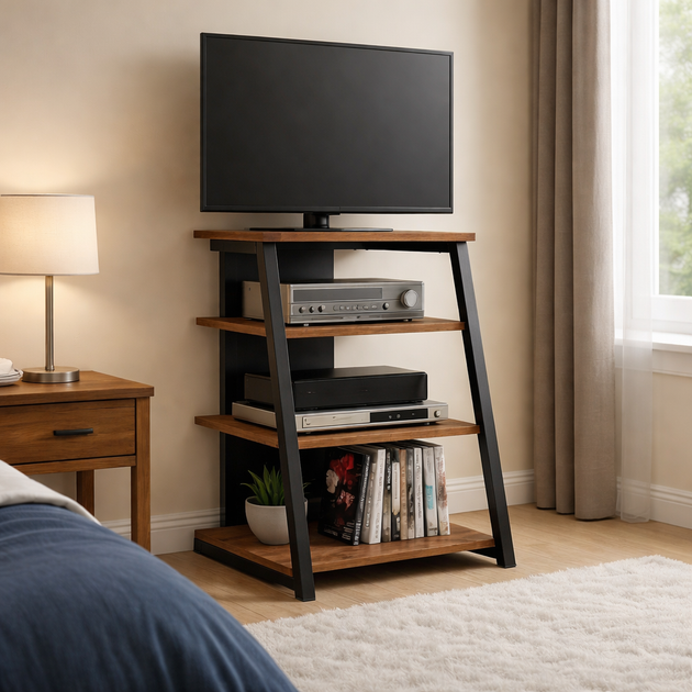 Стенд - 4 - рівневий EasyTV Stand , коричневий - Фото 4 Стенд - 4 - рівневий EasyTV Stand , коричневий - зображення 4