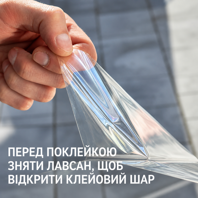 Бронепленка на окна 115 мкм профессиональная защитная пленка на окна от осколков 80х183 см ударопрочная пленка на окна с Film-On практически незаметна на стекле Прозрачный - изображение 3