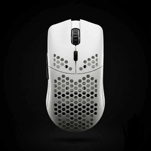 Ігрова миша / Безпровідна (2,4G) , 800mAh, 12000DPI, WHITE/БІЛА - Фото 1 Ігрова миша / Безпровідна (2,4G) , 800mAh, 12000DPI, WHITE/БІЛА - зображення 1