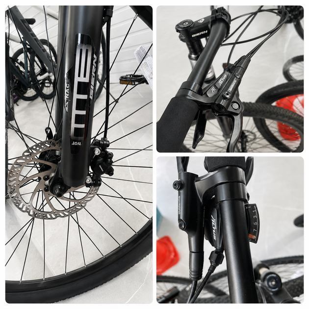 Горный велосипед 29" с алюминиевой рамой 21" Shimano 27 скоростей с гидравлическими тормозами BL-MT200 Черный - изображение 5