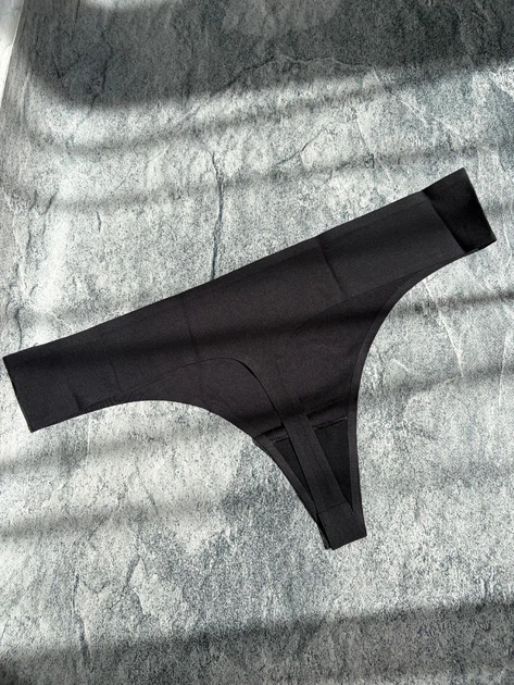 Безшовні трусики стрінги THIRDLOVE Comfort Stretch Thong Розмір: 1Х стегна 120-126 см - Чорний - изображение 3