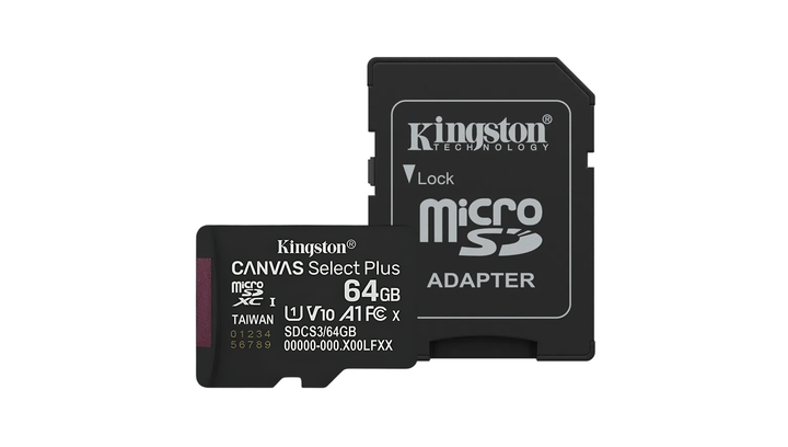 Карта Пам'яті Canvas Select Plus UHS-I U3 V30 A1 + SD Adapter 64GB - зображення 2