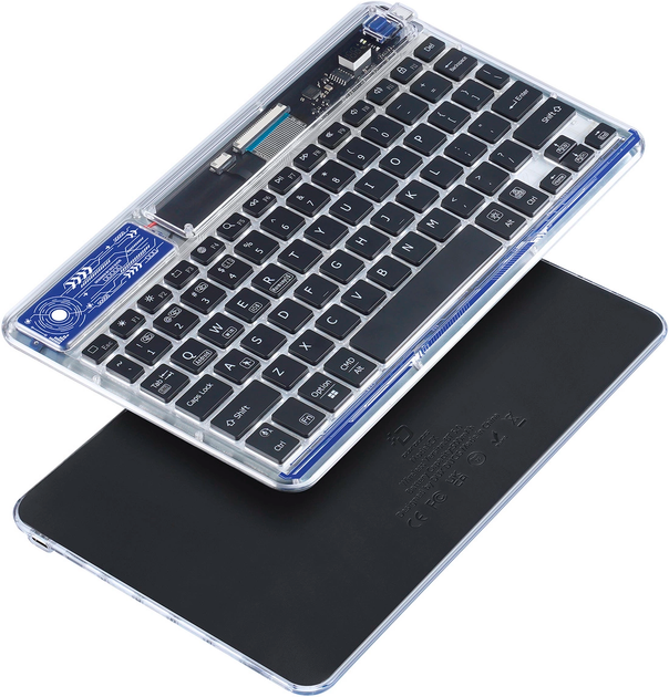 Klawiatura bezprzewodowa Dux Ducis CK Series Bluetooth Transparent (6934913023198) - obraz 3