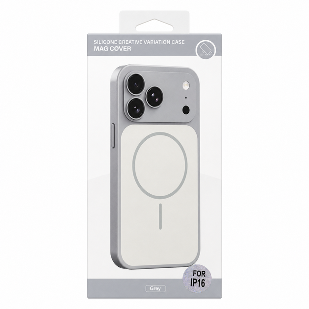 Чохол Premium для смартфона Silicone Creative Variation Case MAG COVER Apple iPhone 16 5,Lavender Grey (MagCOViP16-5) - Фото 2 Чохол Premium для смартфона Silicone Creative Variation Case MAG COVER Apple iPhone 16 5,Lavender Grey (MagCOViP16-5) - изображение 2