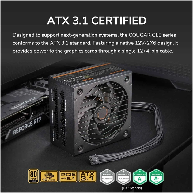 Блок живлення Cougar GLE1000 - зображення 12