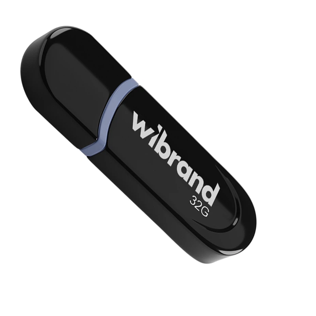 Флешка Wibrand USB 2.0 32Gb Panther Чорний 75531 - Фото 1 Флешка Wibrand USB 2.0 32Gb Panther Чорний 75531 - изображение 1