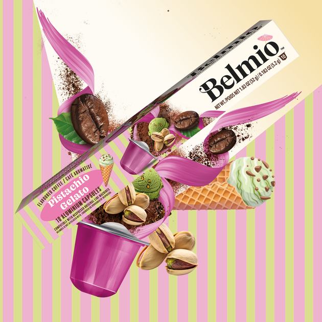 Nespresso® Капсульный кофе Belmio Pistachio Gelato (фисташковое джелато) - Фото 1 Nespresso® Капсульный кофе Belmio Pistachio Gelato (фисташковое джелато) - изображение 1