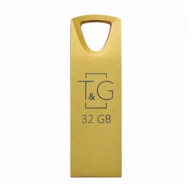 Флеш-память USB 32GB T&G Metal USB 2.0 металлический моноблок золотой - Фото 1 Флеш-память USB 32GB T&G Metal USB 2.0 металлический моноблок золотой - изображение 1