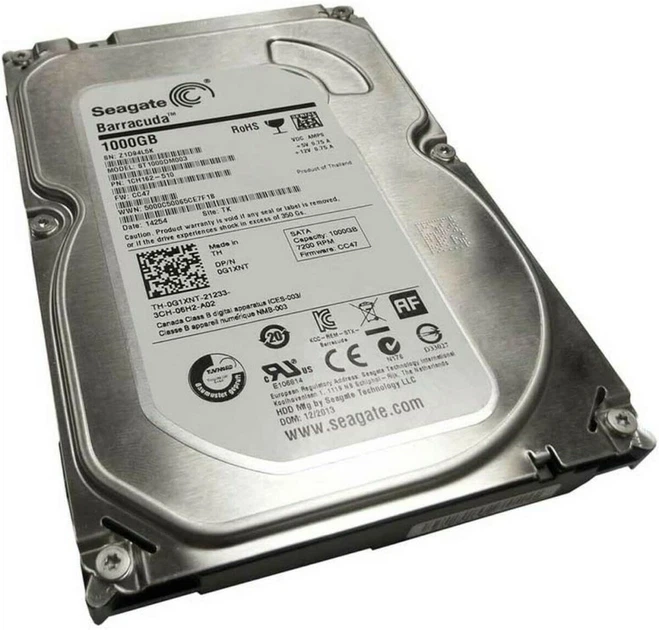 Накопичувач HDD SATA 1.0TB Seagate BarraCuda 7200.14 7200rpm 64MB (ST1000DM003) Refurbished (ST1000DM003_) - зображення 3