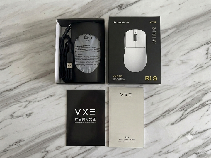 Игровая беспроводная мышь VGN VXE R1 S белая - Фото 7 Игровая беспроводная мышь VGN VXE R1 S белая - изображение 7