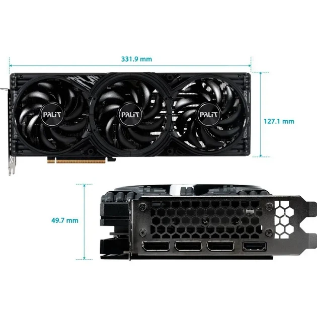 Видеокарта Palit GeForce RTX 5070 Ti GamingPro-S (NE7507T019T2-GB2031U) - Фото 10 Видеокарта Palit GeForce RTX 5070 Ti GamingPro-S (NE7507T019T2-GB2031U) - изображение 10